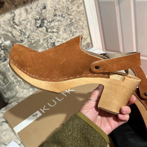 Kulikstyle suede clogs - size 38. Never worn. - Picture 3 of 6